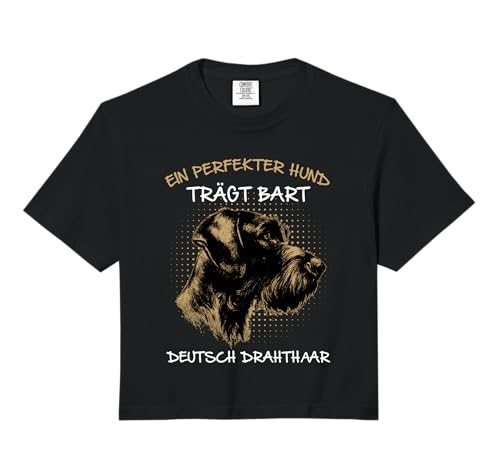 German Wirehair, the Perfect Dog Wearing Beard Dog Head Comfort Colors Crop Top