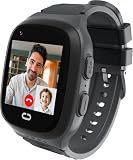 Pephexel 4G Kids Smart Watch Boys with GPS Tracker Location Video Call Cell Phone SOS Calling Voice Chat Camera Alarm Clock Touch Screen SmartWatch Gifts for Age 5-12 Kids (Black)