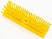 SPARTA Plastic Floor Scrub Brush, Brush Head Only, Deck Brush with ACME Standard Thread Fitting for Deck, Industrial Kitchens, and Hospitals, 10 Inches, Yellow