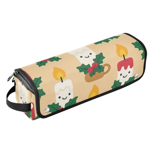 GuoChe Hair Tools Travel Bag with Heat Resistant Mat Christmas Candles Pattern miniatura 1