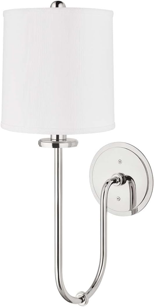 Hudson Valley Lighting Jericho - One Light Wall Sconce - 7 Inches Wide by 20.5 Inches High-Polished Nickel Finish