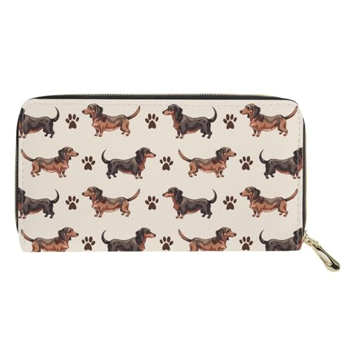 Womens Wallet Dog Purse for Women Ladies PU Leather Wallets with Coin Pocket 4 Card Slots Zipper Wallet Card Holder Organizer for Teen Girls2