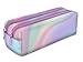 Ferocity Trousse Scolaire 2 Compartiments Sac a Crayon Trousse de Toilette Trousse Plumier Organisateur Holo Arc-en-Ciel [107]