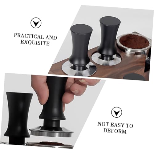 Accessoire Café en Acier Inoxydable 51mm Tamper Noir Robuste et Précis