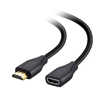 FEDUS 1.5 Meter hdmi Male to Female Cable, hdmi Male to Female Extension Cable for Xbox, PS3/PS4, Blu Ray Player, HDTV, Laptop/PC Support 4K 3D Resolution