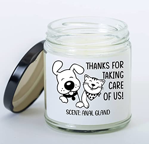 TBP Veterinary Life Candle Thanks Taking Care of Us Scent Anal Gland Thank You Gift Coworker Assistant Vet Tech Veterinarian, Vet Gift Birthday Christmas Gift Vet Tech Week House Decoration, Ivory