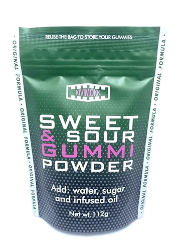Kivimokk DIY Fruchtgummipulver – Gummibärchen selbst herstellen – Für 125 Stück à 2,5 ml – Für Grower & 420-Freunde