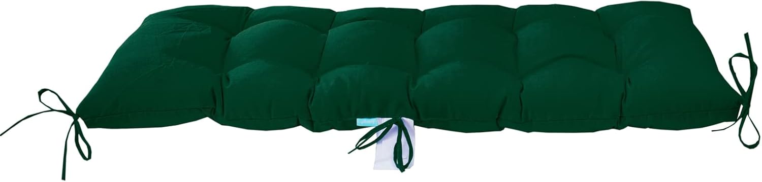 QILLOWAY Outdoor Bench Cushion - 51x18x4 Inch Waterproof Patio Bench Cushion, Durable Bench Cushions for Outdoor Furniture, Replacement Outdoor Bench Cushions for Garden, Deck,Mallard, Forest Green