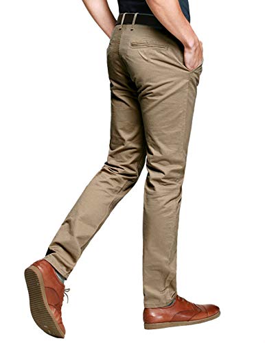 Image of Match Mens Regular-Fit Casual Flat Front Chino Pants