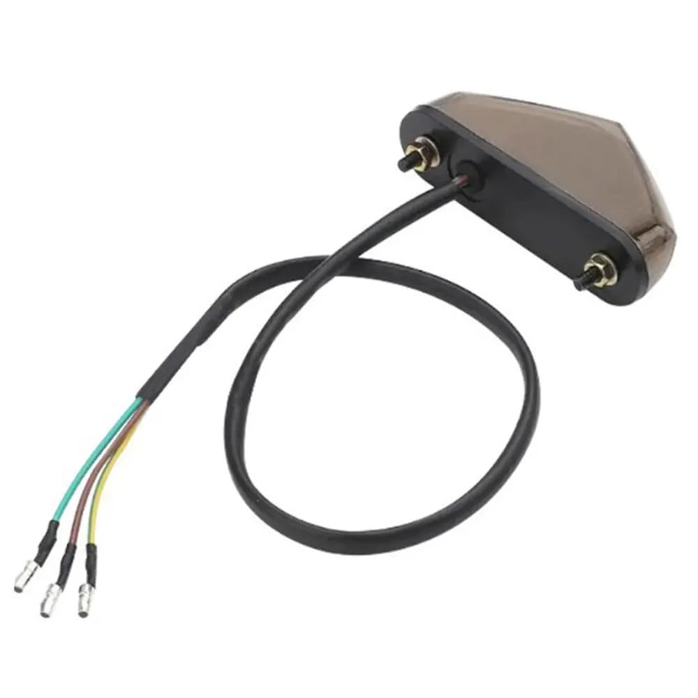 Motocyklowe światła Pasuje Do Motor Terenowy ATV Chopper Skuter Cruiser Tablica Rejestracyjna Tylne Światło Tylne Tablicy Rejestracyjnej 12V Tylne Światło Hamowania(1pcs Smoked MTWD01)