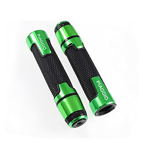 Poignées de guidon haut de gamme 22mm vert pour la gamme Piaggio