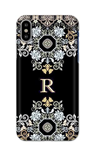 Image of Generic PRINTFIDAA Name II Initial II Letter Floral Pattern Alphabet R Printed Designer Hard Back Case Cover for Apple iPhone X /iPhone 10 / iPhone Ten /iPhone Xs -(TI) MVN1007