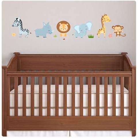 African Animal Nursery Wall Stickers by LaoGraphics Cover