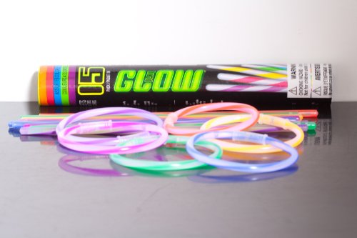 Glow in the Dark Bracelets and Connectors Assorted Colors Set of 15