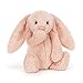 Jellycat Bashful Blush Bunny Stuffed Animal, Medium 12 inches - Rabbit and Bunny Plush Toy - Classic Children's Gift