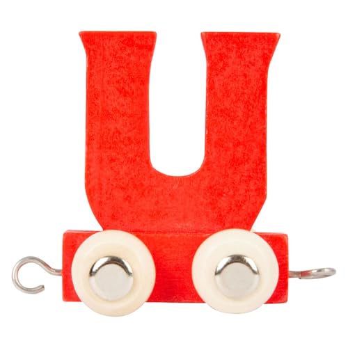 Train de lettres en bois U rouge Small Foot contre l'ennui des devoirs