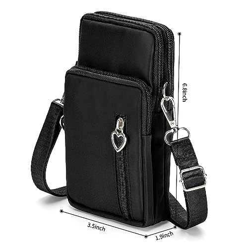 Golden Pearl Women Cell Phone Purse Wristband Sport Armband Wallet Travel Crossbody Cell Phone Purse For Galaxy S10 Plus S9 Plus A50 A7 J7,Oneplus 6T,Htc U12 thumb #1