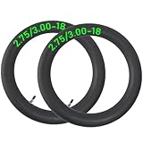 2-Pack 2.75/3.00-18 Inner Tube 2.75-18 3.00-18 Tube 80/90-18 80/100-18 90/90-18 Straight Valve Stem