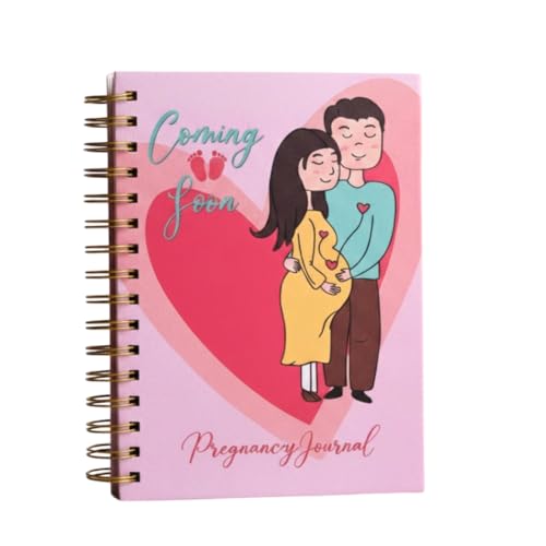 Image of Pregnancy Journal for Pregnant Women - 40-Week Bump Tracker & Memory Book with Stickers | Guided Pregnancy Planner with Prompts, Milestone Pages & Hardcover Keepsake | Gift for Expecting Moms (Little heart)