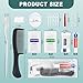5 Sets Personal Hygiene Kit Bulk, Disposable Toothbrushes with Toothpaste Floss Comb Soap Cover Shampoo Body Wash and Vanity Kit, Toiletry Kits Homeless Supplies Bulk for Women,Men,Travel,Homeless