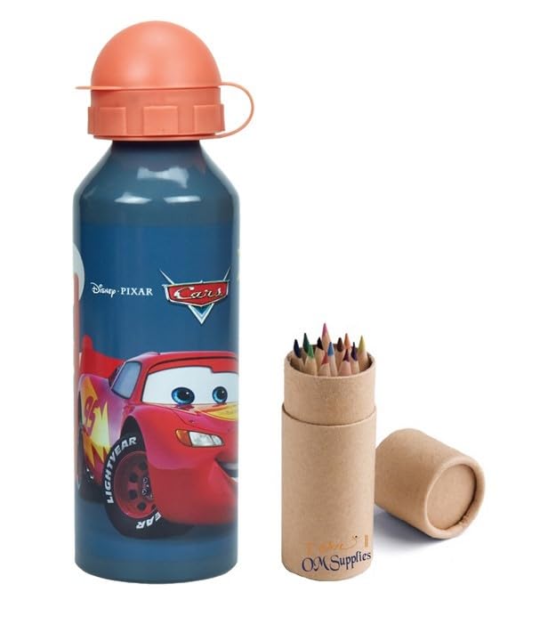 Cars Characters Aluminium Sports Bottle 520ml, Holiday
