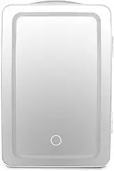 Mini Geladeira Espelhada com LED 6L Branco Trivolt 12V/110V/220V Multi - ED028