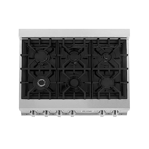 Zline Kitchen And Bath RTS-36 Zline 36 Inch Porcelain Gas Stovetop In Fingerprint Resistant Stainless Steel thumb #2