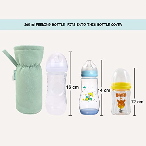 Image of abracadabra Cotton Relaxed Fit Bottle Modern Cover (Set Of 2) - Lost In Clouds,multicolor