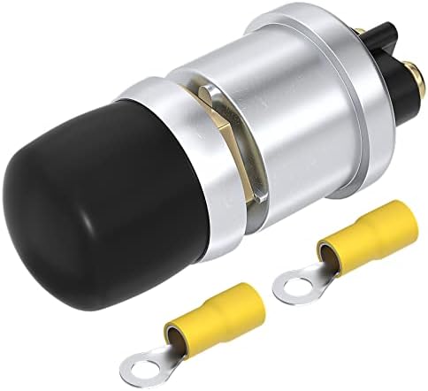 DaierTek Push Button Starter Switch 12V / 24V Waterproof Push Start Button 50A Heavy Duty Momentary Weatherproof for Horn Engine Car Truck Tractor Boat