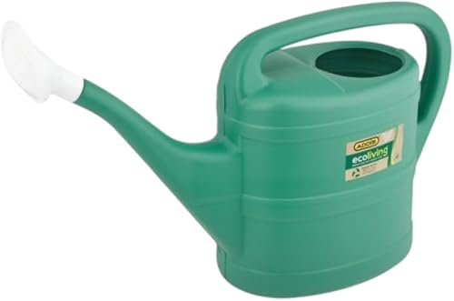 Addis Plastic Watering Can Regrind with Rose, 5 Liter Capacity, assorted colors