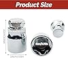 Set of 5 Locking Wheel Nuts M12 x 1.5 with Key Kit Wheel Lock Tyre Anti-theft Screw Wheels Socket Tool for Ford Toyota Nissan Honda Mazda Chrome #1