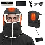 SKJJM Bonnet Chauffant pour Homme Femme, Bonnet Hiver avec Batterie...