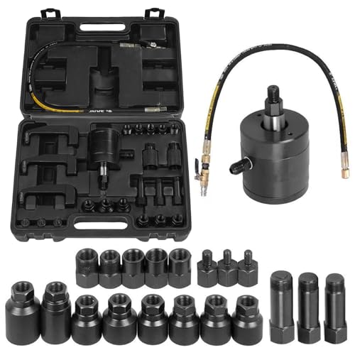 GEARLEADER 24pcs Air Vibration Injector Removal Remover Puller Tool Air Vibration Injector Removal Tool Kit Set Diesel Injector Puller