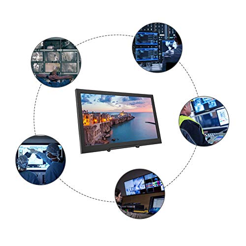 Preisvergleich Produktbild Jacksking 15,6 Zoll Monitor, 4K 3840 * 2160 UHD Ultradünner Monitor Weitwinkel IPS Vollwinkel 16: 9 Screen Gaming Monitor, 5 ms, aktualisierte Version(EU 100-240V)