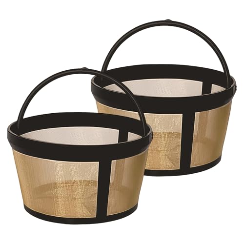 2-PACK Reusable 4 Cup Basket Coffee...