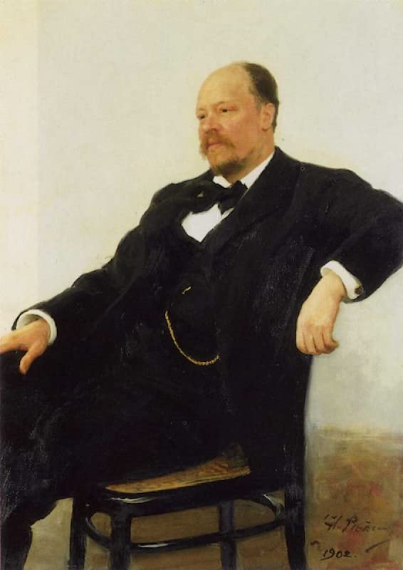 Impresión en lienzo de alta calidad del retrato de Anatoly Lyadov por Repin, 60x90cm