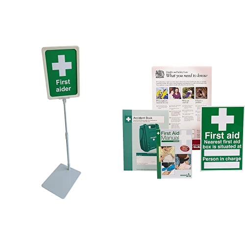 Buy First Aider Desk Sign, 54cm x 8.5cm with HSE Compliance Supersize