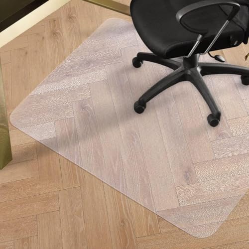 Office Chair Mat for Hard Floor, 120 x 90cm Anti-Slip Desk Chair Mat, PVC Floor Mat