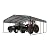 MUPATER 20' x 20' Heavy Duty Canopy for Garage, Outdoor Carport, Car Garage Shelter with Innovative Assembly Galvanized Metal Roof and Frame for Car, Boat Grey
