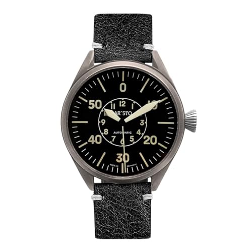 Aristo Herren Uhr Armbanduhr Vintage Fliegeruhr Cockpit 43 Automatik 7H148