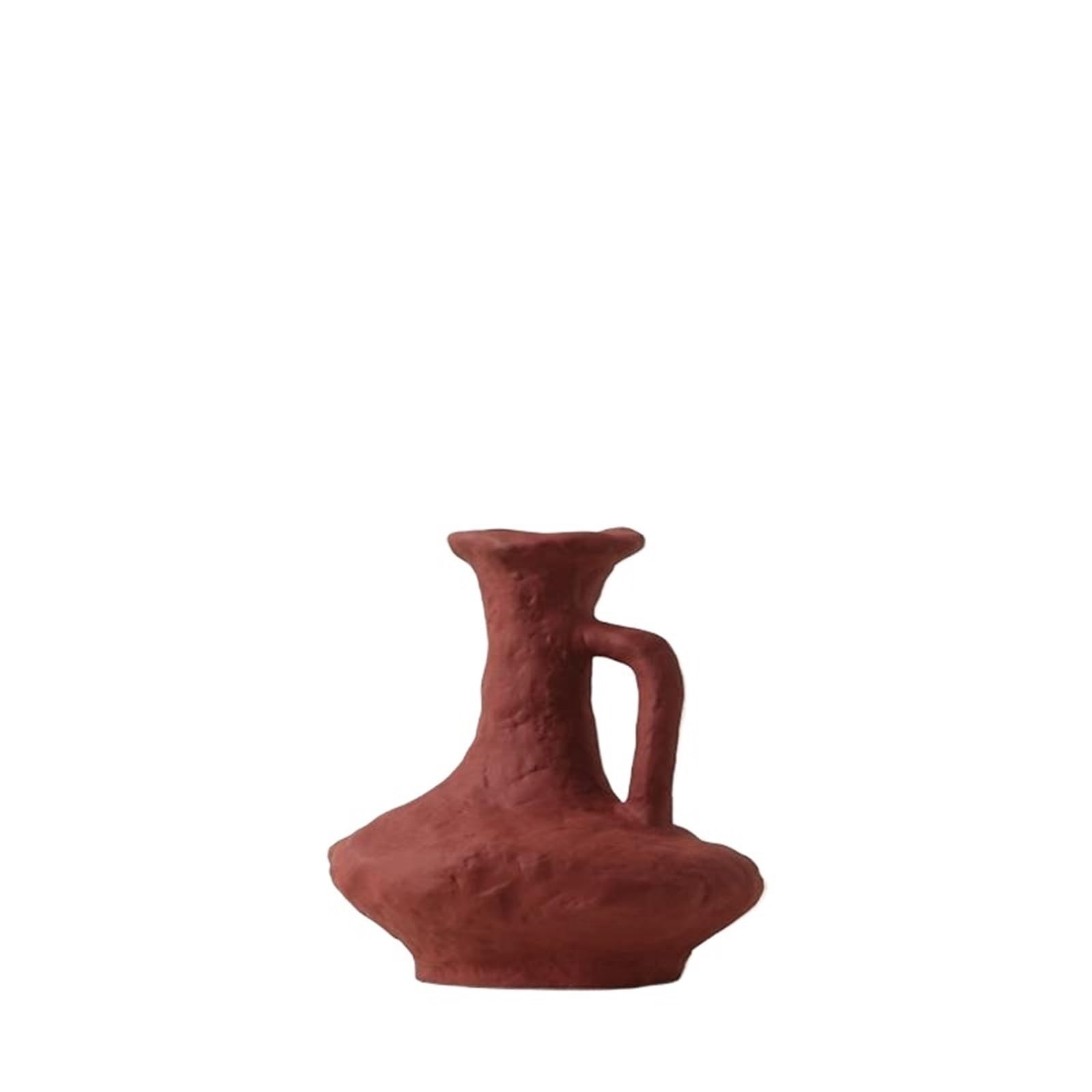 Geometric Vase Hydroponics Simple Flower Pot, Ceramic White Vases, Table Accessories, Bathroom Aesthetic Room Decoration(Style05-1)