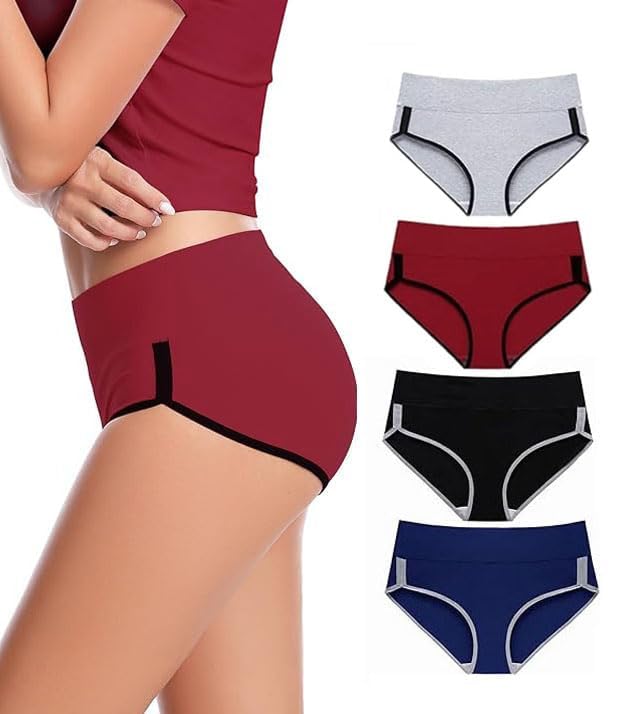 diving deep Panty for Women | Cotton Panties for Women Panties, Pack of 4-picture-10