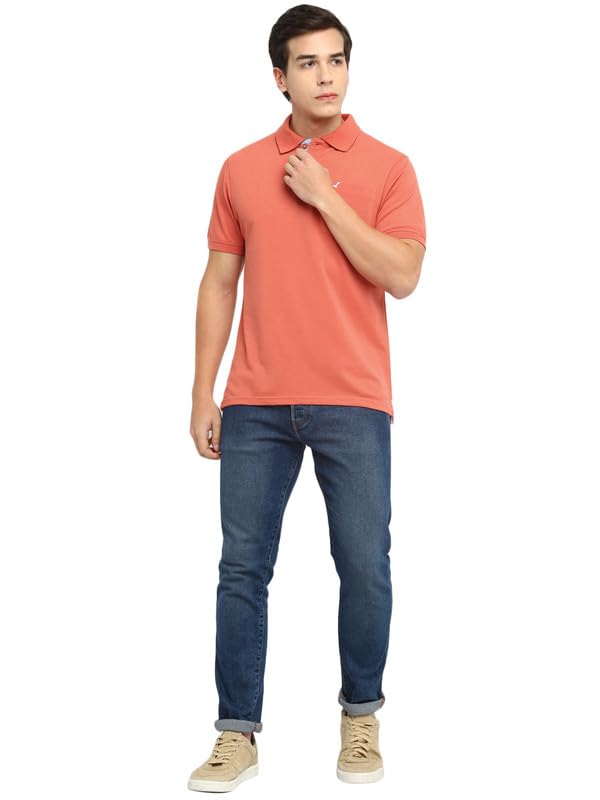 Image of AMERICAN CREW Polo Collar T-Shirt for Men with Pocket