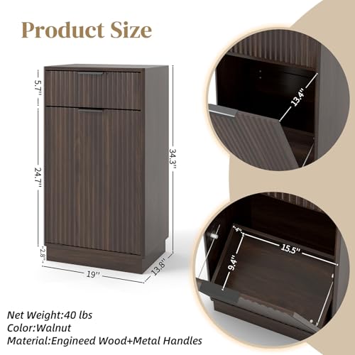 Mueble Basurero Inclinado Moderno Anwick 10 Galones miniatura 2