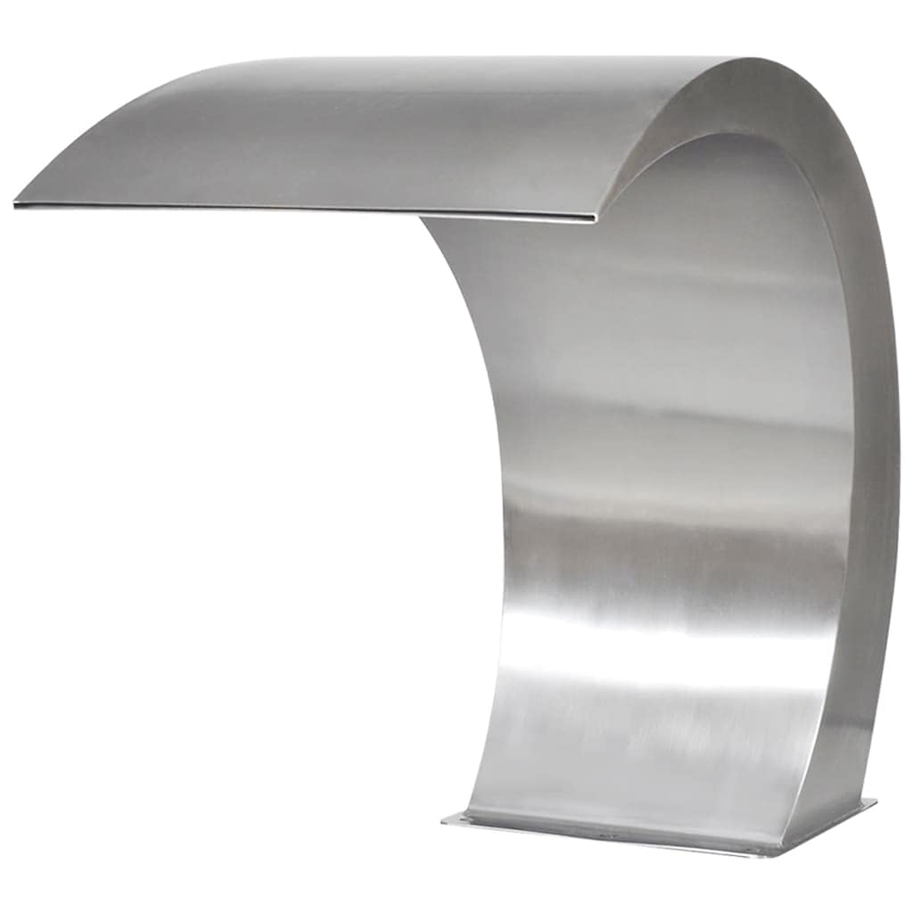 Willood Fuente Cascada para Piscina Acero Inoxidable 45x30x60cm Fuente Estanque