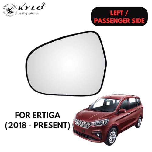 Image of Kylo Ertiga T-2 (2018 - Present) Passenger Side (Left Side) Car Side Mirror Glass /Tukdi /Sub Mirror Plate