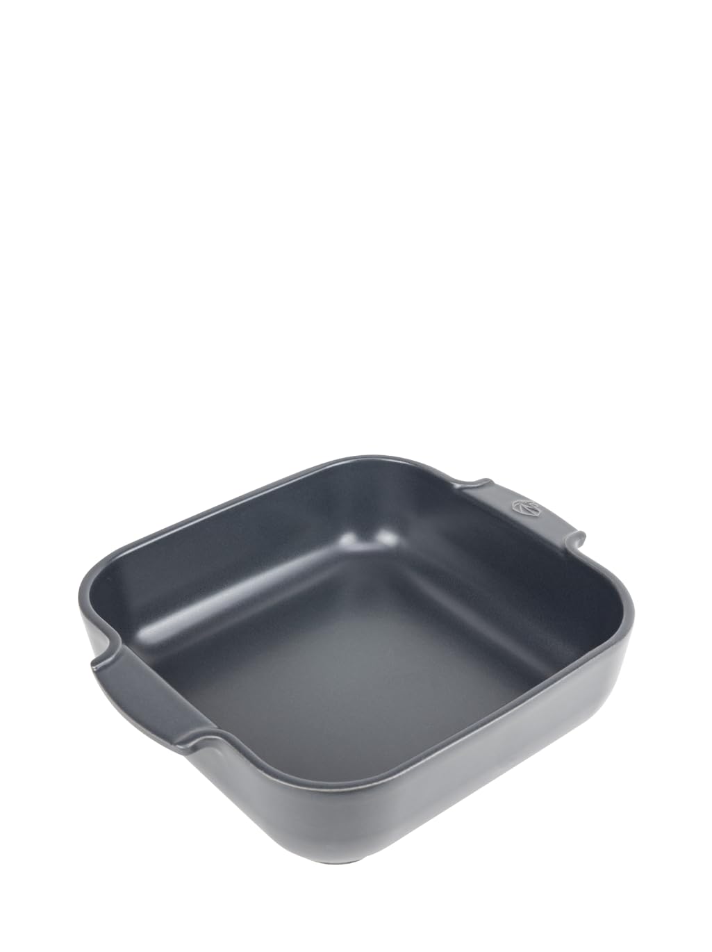 Peugeot - Ceramics Square Baking Dish - Traditional Ceramic Square Oven Dish with Handles, Slate Grey, 28 cm Square