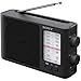 Produktbild Sony ICF-506 Tragbares robustes Analogradio (Retrodesign, voller Klang, AC-Netzteil oder Batteriebetrieb, Tragegriff) Schwarz