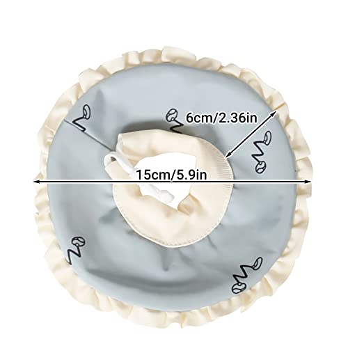Image of HomeSoGood Guinea Pig Elizabethan Collar, Blue Light, L, Cotton, Adjustable, Post-Surgical Recovery