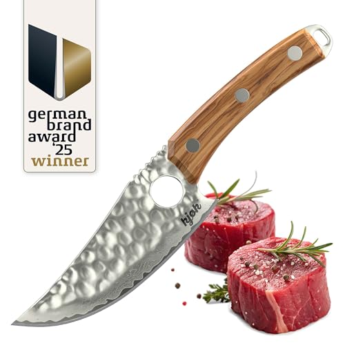 kjøk Premium 67 Schichten Damastmesser 62±2 HRC japanischer AUS-10 Stahl Kern Kochmesser mit Loch Damaststahl Messer mit Olivenholzgriff...